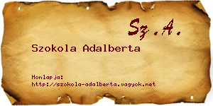 Szokola Adalberta névjegykártya
